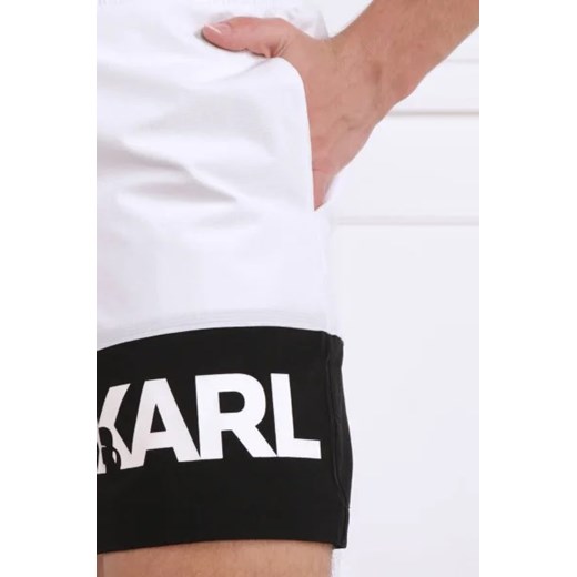 Kąpielówki Karl Lagerfeld z elastanu