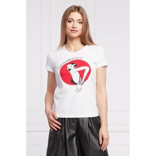 Emporio Armani T-shirt | Regular Fit ze sklepu Gomez Fashion Store w kategorii Bluzki damskie - zdjęcie 172918961