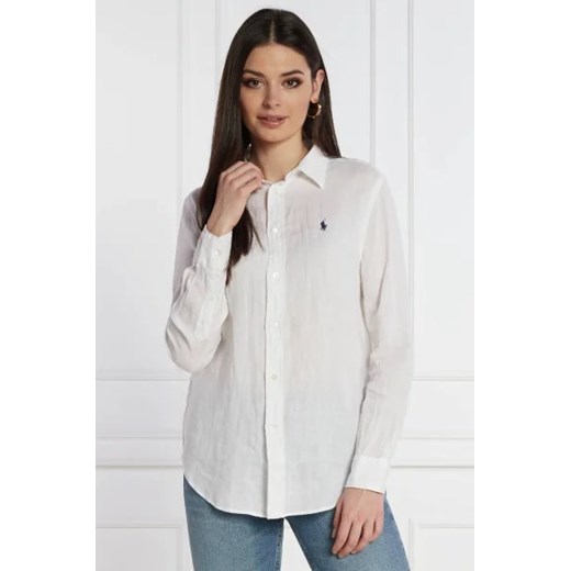 POLO RALPH LAUREN Lniana koszula | Regular Fit ze sklepu Gomez Fashion Store w kategorii Koszule damskie - zdjęcie 172919124