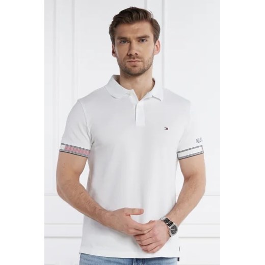 Tommy Hilfiger Polo FLAG CUFF | Slim Fit ze sklepu Gomez Fashion Store w kategorii T-shirty męskie - zdjęcie 172919261