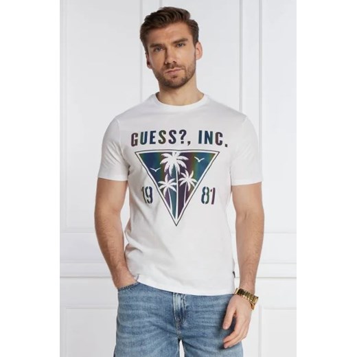 GUESS T-shirt | Slim Fit ze sklepu Gomez Fashion Store w kategorii T-shirty męskie - zdjęcie 172919781