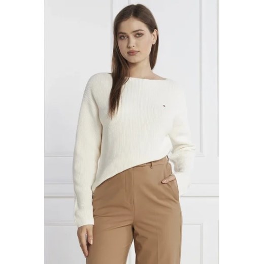 Tommy Hilfiger Sweter STITCH OPEN | Regular Fit ze sklepu Gomez Fashion Store w kategorii Swetry damskie - zdjęcie 172919843