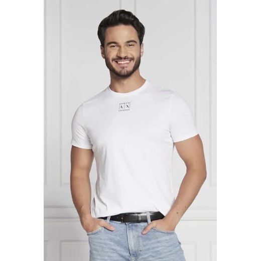 Armani Exchange T-shirt | Slim Fit | pima ze sklepu Gomez Fashion Store w kategorii T-shirty męskie - zdjęcie 172920302