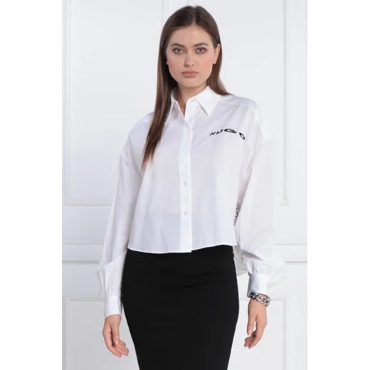 HUGO Koszula Elmire | Regular Fit ze sklepu Gomez Fashion Store w kategorii Koszule damskie - zdjęcie 172921021