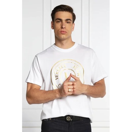 T-shirt męski Versace Jeans w stylu młodzieżowym 