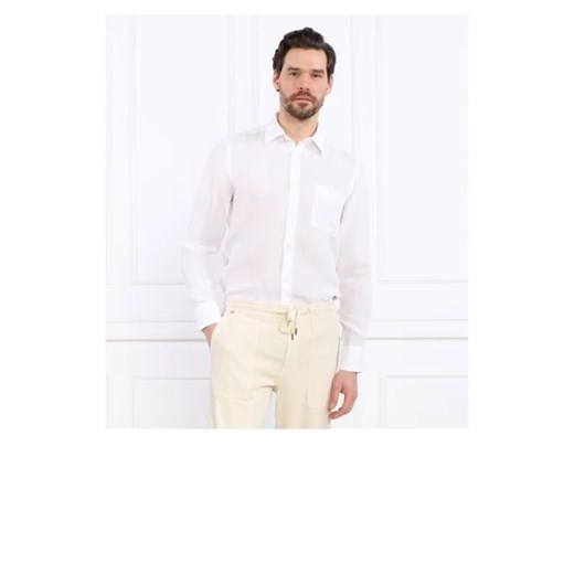 BOSS ORANGE Lniana koszula Relegant_6 | Regular Fit XL wyprzedaż Gomez Fashion Store