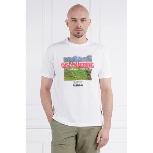 Napapijri T-shirt S-BOLIVAR SS | Regular Fit ze sklepu Gomez Fashion Store w kategorii T-shirty męskie - zdjęcie 172923822