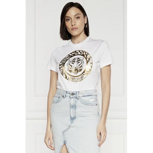 Just Cavalli T-shirt | Regular Fit ze sklepu Gomez Fashion Store w kategorii Bluzki damskie - zdjęcie 172924684
