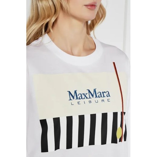 Bluzka damska Max Mara z okrągłym dekoltem 