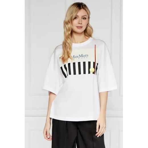Max Mara Leisure T-shirt SATRAPO | Oversize fit ze sklepu Gomez Fashion Store w kategorii Bluzki damskie - zdjęcie 172924921