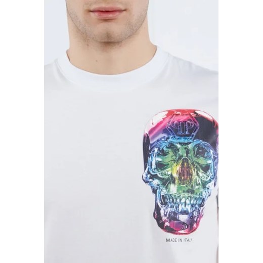 Philipp Plein T-shirt | Round Neck SS Glass Skull | Regular Fit XL wyprzedaż Gomez Fashion Store