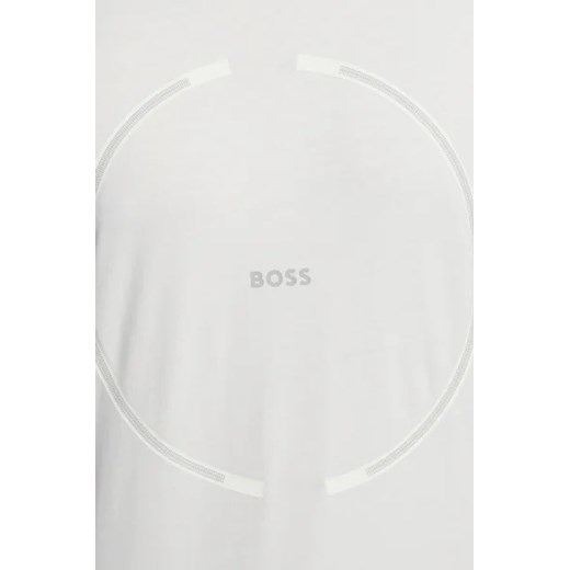 T-shirt męski BOSS HUGO casual biały z krótkim rękawem