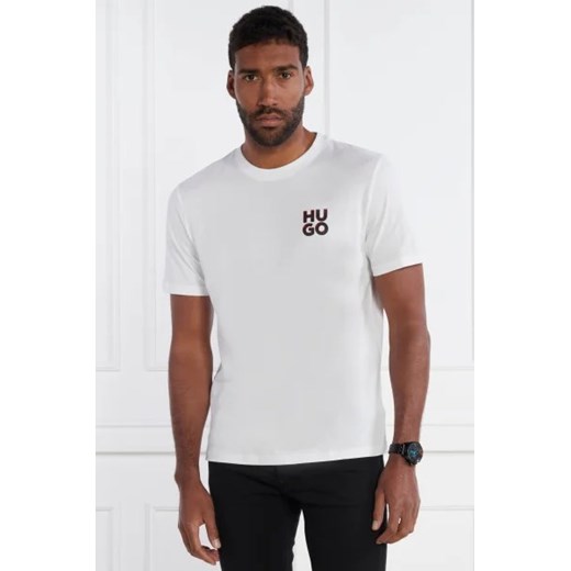HUGO T-shirt | Regular Fit ze sklepu Gomez Fashion Store w kategorii T-shirty męskie - zdjęcie 172926244