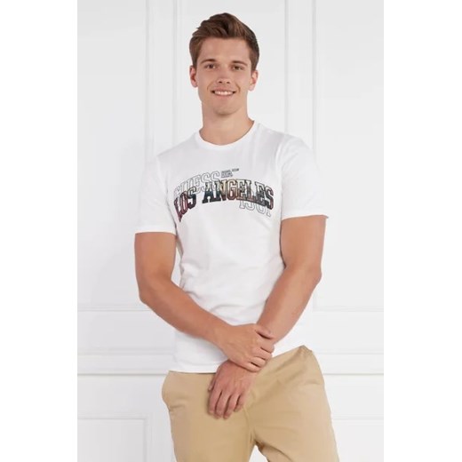 GUESS T-shirt SS CN PRINTED FLOCK | Slim Fit Guess L wyprzedaż Gomez Fashion Store