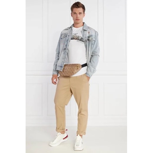 GUESS T-shirt SS CN PRINTED FLOCK | Slim Fit Guess M okazja Gomez Fashion Store