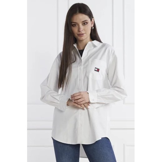 Tommy Jeans Koszula TJW BADGE BOYFRIEND SHIRT | Boyfriend fit ze sklepu Gomez Fashion Store w kategorii Koszule damskie - zdjęcie 172926561