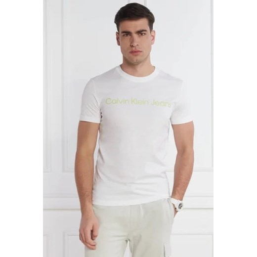 CALVIN KLEIN JEANS T-shirt INSTITUTIONAL LOGO | Slim Fit M okazja Gomez Fashion Store