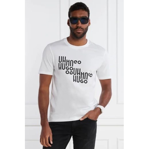 HUGO T-shirt Davalon | Regular Fit ze sklepu Gomez Fashion Store w kategorii T-shirty męskie - zdjęcie 172928441