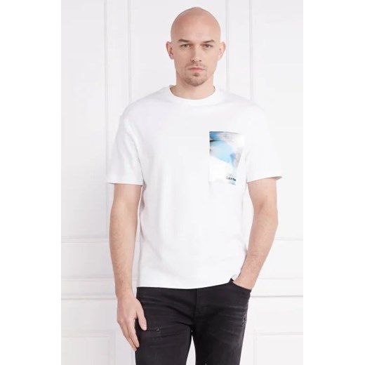 Calvin Klein T-shirt Glitch | Regular Fit ze sklepu Gomez Fashion Store w kategorii T-shirty męskie - zdjęcie 172928624