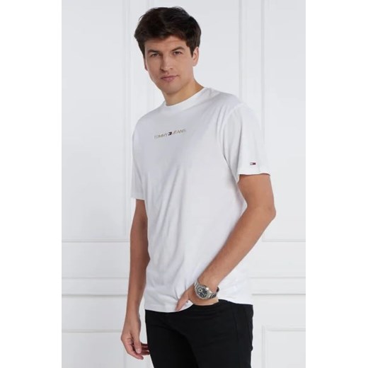 Tommy Jeans T-shirt GOLD LINEAR | Regular Fit ze sklepu Gomez Fashion Store w kategorii T-shirty męskie - zdjęcie 172928860