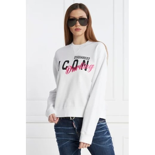 Dsquared2 Bluza | Regular Fit ze sklepu Gomez Fashion Store w kategorii Bluzy damskie - zdjęcie 172928943