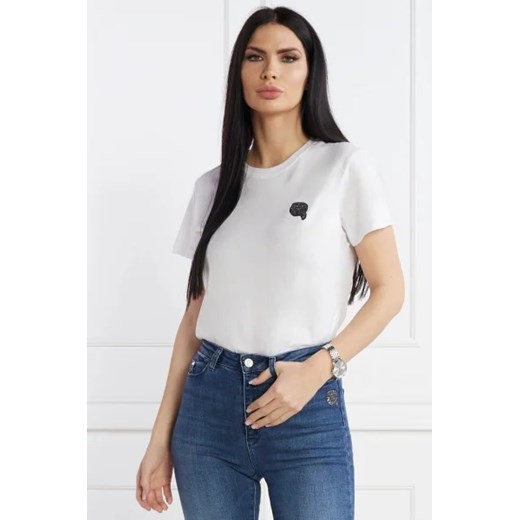 Karl Lagerfeld T-shirt ikonik 2.0 | Regular Fit ze sklepu Gomez Fashion Store w kategorii Bluzki damskie - zdjęcie 172929274
