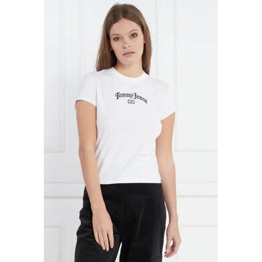 Tommy Jeans T-shirt BBY GRUNGE | Regular Fit ze sklepu Gomez Fashion Store w kategorii Bluzki damskie - zdjęcie 172929473