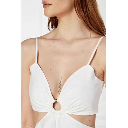 Michael Kors Sukienka CUT OUT RING DRESS | z dodatkiem jedwabiu Michael Kors XL Gomez Fashion Store