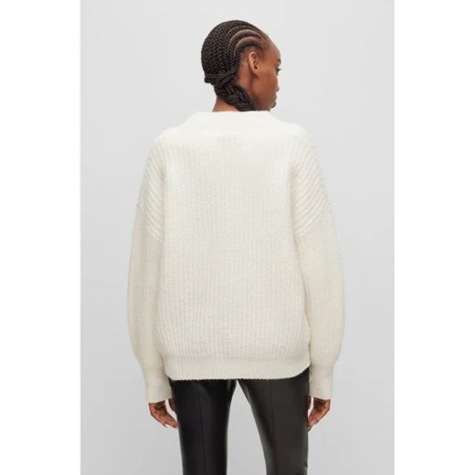 HUGO Wełniany sweter Sesamia | Oversize fit S promocyjna cena Gomez Fashion Store