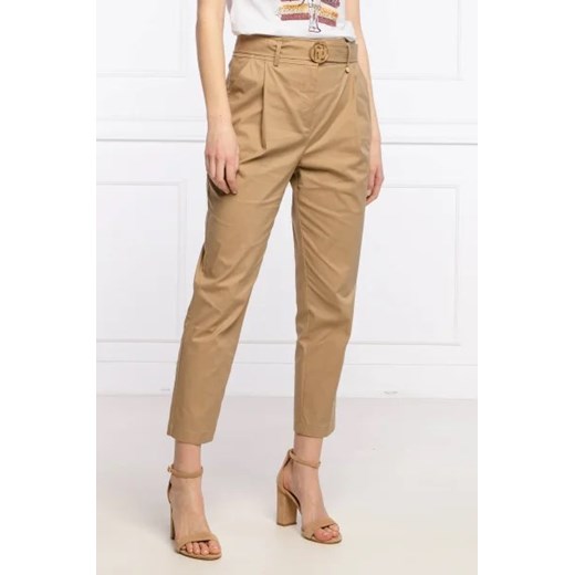 Liu Jo Spodnie z paskiem | Straight fit ze sklepu Gomez Fashion Store w kategorii Spodnie damskie - zdjęcie 172938583