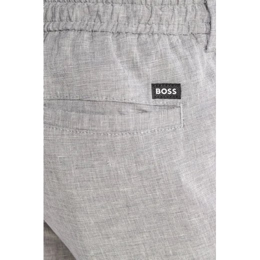 BOSS BLACK Spodnie Kane-DS | Tapered fit | z dodatkiem lnu 50 okazyjna cena Gomez Fashion Store
