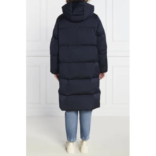 Tommy Hilfiger Puchowy płaszcz SATEEN HOODED MAXI Tommy Hilfiger L wyprzedaż Gomez Fashion Store