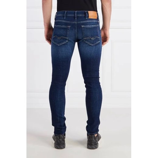 Jeansy męskie Replay z elastanu na wiosnę 