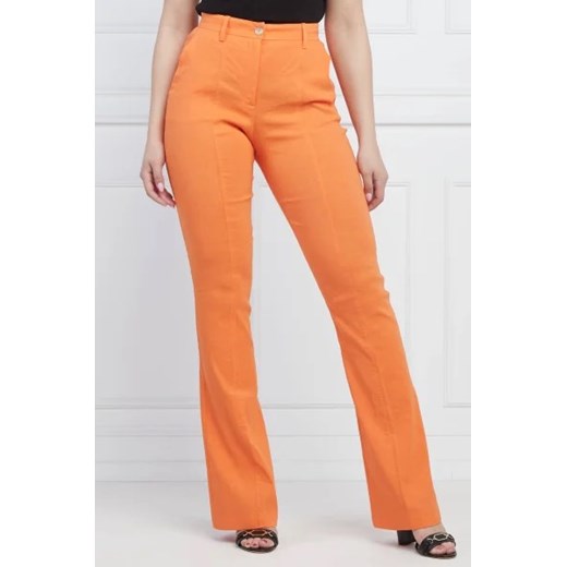 Pinko Lniane spodnie POLICORO | flare fit Pinko 42 Gomez Fashion Store okazyjna cena