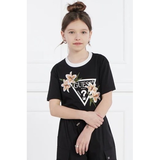 GUESS ACTIVE T-shirt SS MINI ME | Regular Fit ze sklepu Gomez Fashion Store w kategorii Bluzki dziewczęce - zdjęcie 172953371