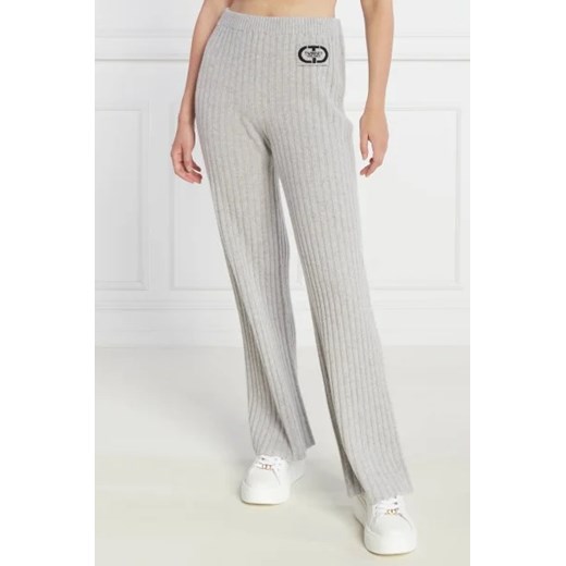 TWINSET Wełniane spodnie dzianinowe | Regular Fit | z dodatkiem kaszmiru ze sklepu Gomez Fashion Store w kategorii Spodnie damskie - zdjęcie 172953491