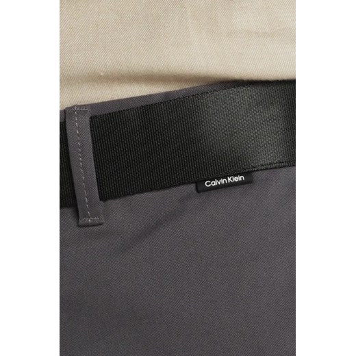 Calvin Klein Spodnie chino + pasek MODERN TWILL | Slim Fit Calvin Klein 32/34 Gomez Fashion Store okazja