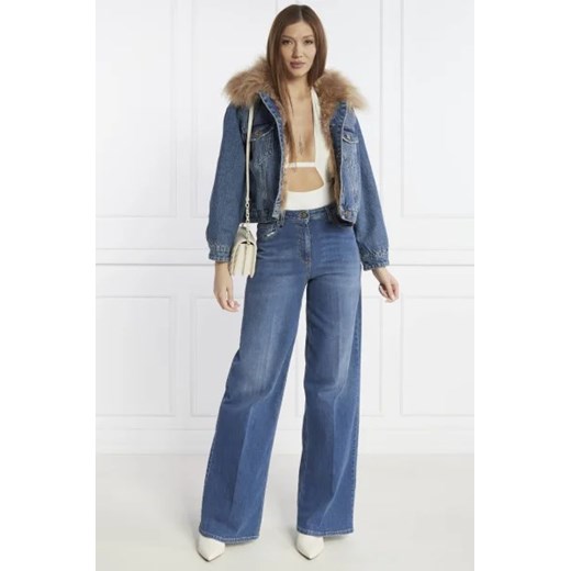 Pinko Ocieplana kurtka jeansowa | Regular Fit Pinko M wyprzedaż Gomez Fashion Store