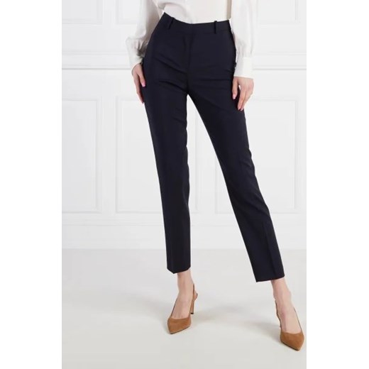 BOSS BLACK Wełniane spodnie Tilunah 10249090 01 | Regular Fit ze sklepu Gomez Fashion Store w kategorii Spodnie damskie - zdjęcie 172957273