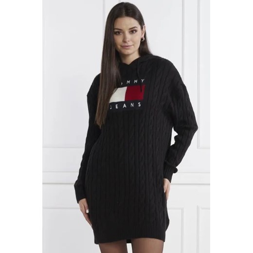 Tommy Jeans Sukienka TJW CABLE FLAG Tommy Jeans S promocja Gomez Fashion Store