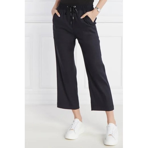 Marc Cain Lniane spodnie pants | Cropped Fit ze sklepu Gomez Fashion Store w kategorii Spodnie damskie - zdjęcie 172960922