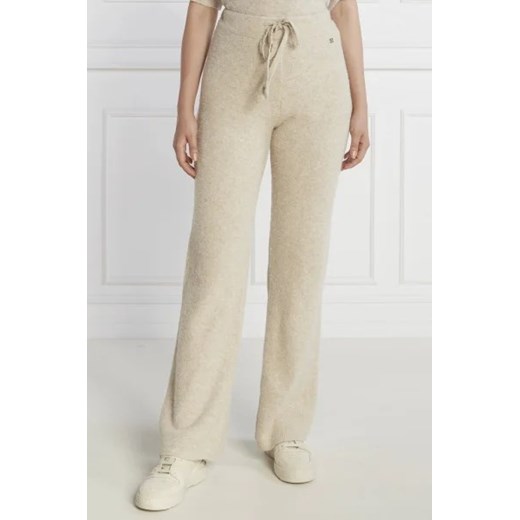 Joop! Spodnie dzianinowe | Straight fit | z dodatkiem wełny ze sklepu Gomez Fashion Store w kategorii Spodnie damskie - zdjęcie 172962050