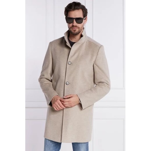 Joop! Wełniany płaszcz Maron | z dodatkiem kaszmiru ze sklepu Gomez Fashion Store w kategorii Płaszcze męskie - zdjęcie 172963020