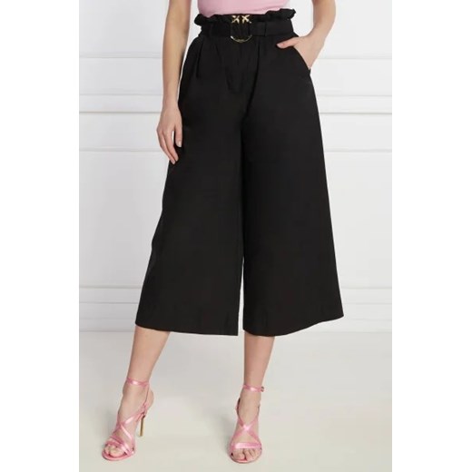 Pinko Spodnie z paskiem POSEIDONE | Relaxed fit ze sklepu Gomez Fashion Store w kategorii Spodnie damskie - zdjęcie 172963453