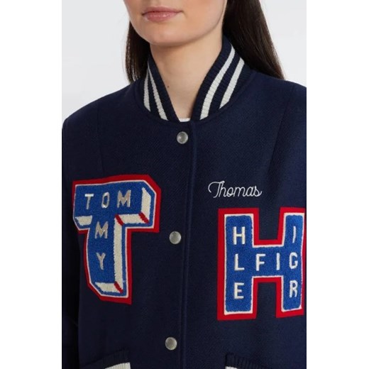 Tommy Hilfiger Kurtka bomber COLLEGIATE | Regular Fit | z dodatkiem wełny Tommy Hilfiger XL wyprzedaż Gomez Fashion Store