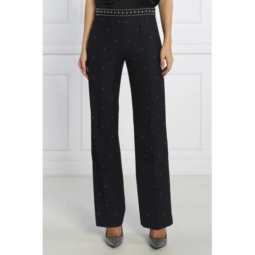 Pinko Wełniane spodnie PEPITA | Regular Fit ze sklepu Gomez Fashion Store w kategorii Spodnie damskie - zdjęcie 172964373