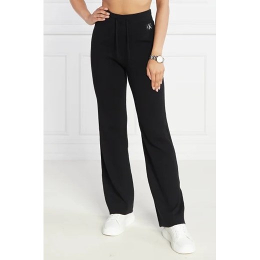 CALVIN KLEIN JEANS Spodnie dresowe STRAIGHT KNITTED | Regular Fit XS promocyjna cena Gomez Fashion Store