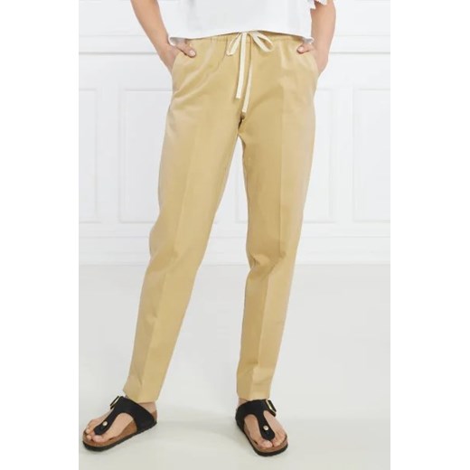 TWINSET Spodnie jogger | Slim Fit | z dodatkiem lnu ze sklepu Gomez Fashion Store w kategorii Spodnie damskie - zdjęcie 172965860