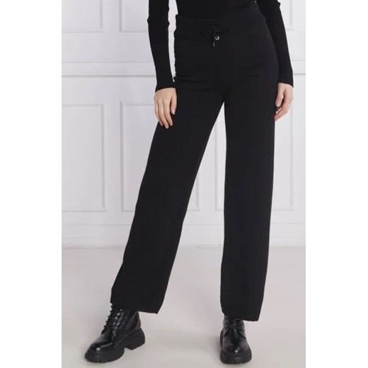 Juicy Couture Spodnie dzianinowe | Regular Fit | z dodatkiem wełny i kaszmiru ze sklepu Gomez Fashion Store w kategorii Spodnie damskie - zdjęcie 172966361