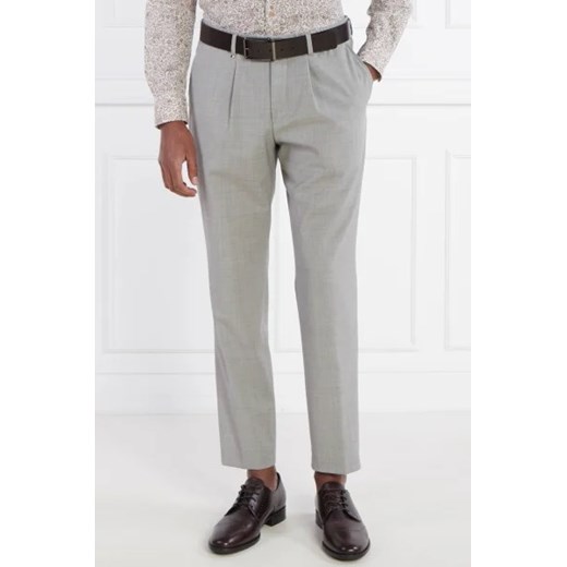 BOSS BLACK Wełniane spodnie C-Perin-RDS-233 | Slim Fit ze sklepu Gomez Fashion Store w kategorii Spodnie męskie - zdjęcie 172967723